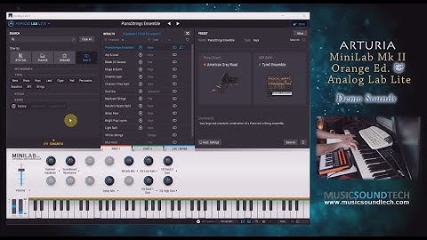 Arturia Analog Lab Lite - No Talking Sounds Demo (By Luca Barbieri)