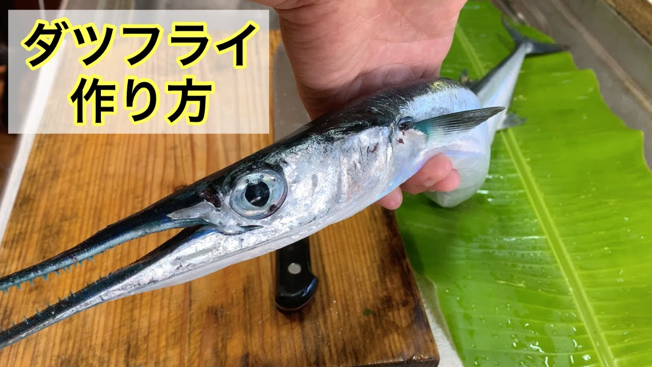 ダツって美味しい、フライが一番！食べ方！