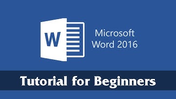 Introduction to Microsoft Word 2016 - Getting Started Tutorial for Beginners