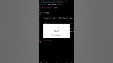 deque rbegin() function in C++ STL #subscribe #programming #shorts