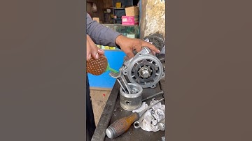 Piston Fitting Process for Mini Engine #skills #mechanic #technology #shorts