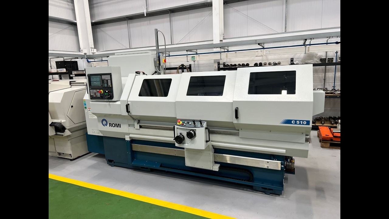 ROMI C510 Flat Bed CNC Lathe with Siemens Sinumerik 828D Control