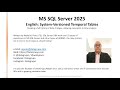 MS SQL Server :: English: System-Versioned Temporal Tables