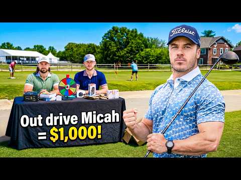 If you can OUT DRIVE Micah Morris, you win $1,000...