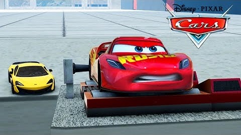 Lightning McQueen Crashes on Simulator | Cars Movie Remake | BeamNG.drive