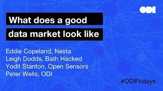 Friday lunchtime lecture: What does a good data market look like?