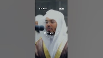 آية 35 من سورة النور للقارئ ياسر الدوسري