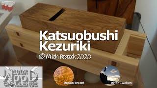 Bonito flaker (dried tuna flaker) - 100%Wood Challenge - Unplugged Woodworking - Making a kanna