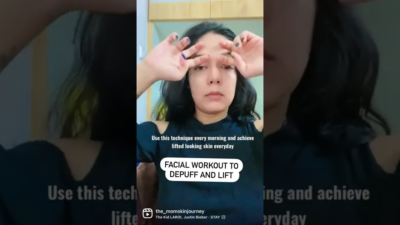 Facial workout routine