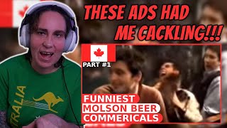 Funniest Molson Beer Commericals - Part 1 | Australian Reacts | AussieTash