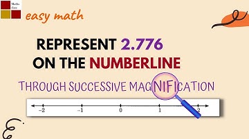 Real numbers on the number line using successive magnification || Grade 9
