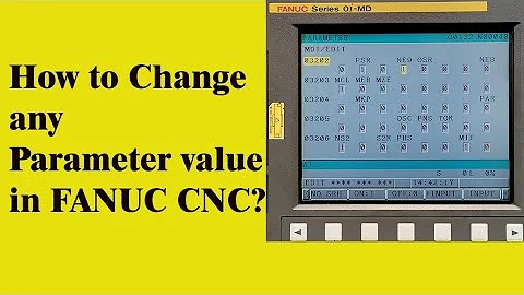 Procedure to change Parameter value on Fanuc CNC screen