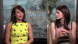 San Andreas Interview - Alexandra Daddario & Carla Gugino