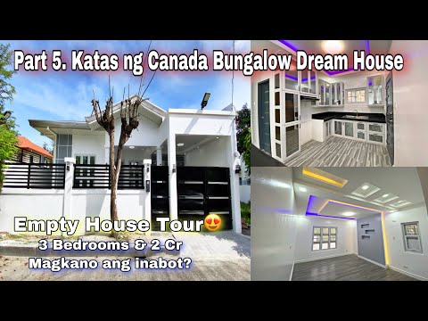 Part 5. Katas ng Canada Bungalow Dream House / Ganda ng Kitchen at Garahe ng Bahay / katas ofw