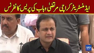 🔴 Live | Administrator Karachi Murtaza Wahab's Talk To Media | Dawn News