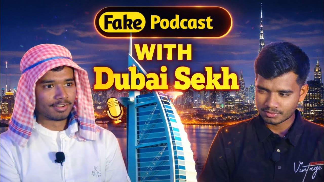 Fake Podcast with Dubai sekh | funny podcast video | 