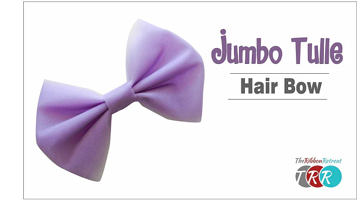 How to Make a Jumbo Tulle Hair Bow - TheRibbonRetreat.com