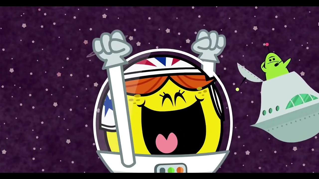 I sing "Boogie Boots" by Little Miss Daredevil from the Mr. Men Show