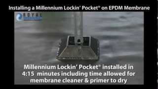Installing Lockin' Pocket on EPDM Membrane