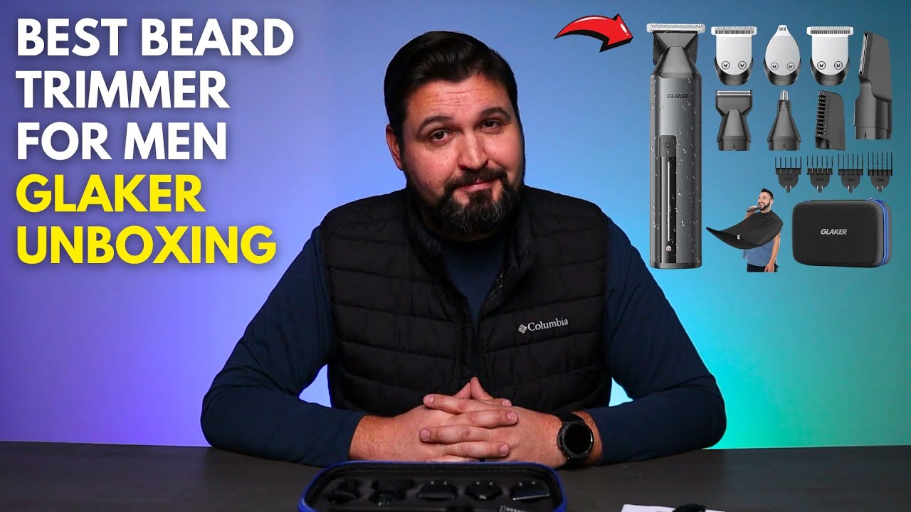 Best Beard Trimmer for Men GLAKER Unboxing!