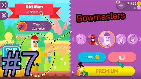 Bowmasters - Gameplay Walkthrough Part 7 - Character: Old Man (Android, iOS)