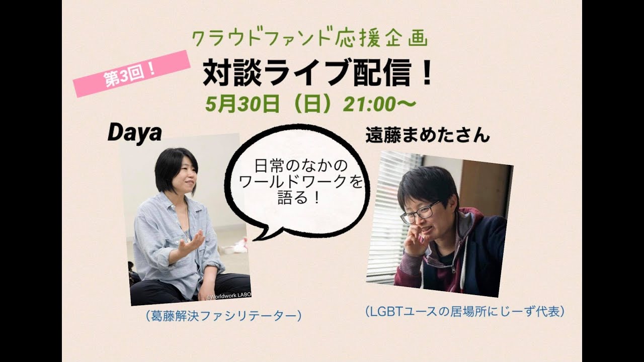 ゲスト 遠藤まめたさん Lgbtユースの居場所にじーず代表 Youtube ゲスト 遠藤まめたさん Lgbtユースの居場所にじーず代表 Youtube