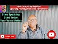 How I Started My English - Speaking Journey | From Zero To Confident #EnglishSpeakingJourney 