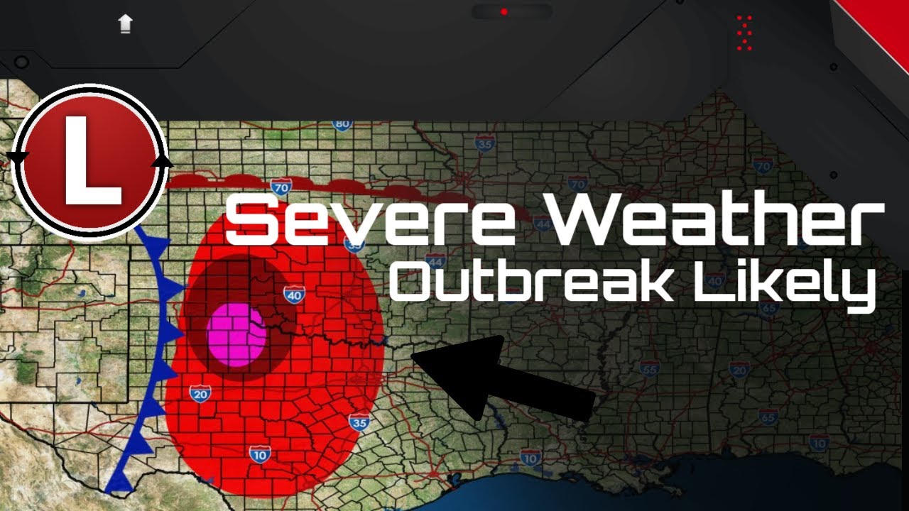 Strong Tornadoes Likely across the Southern Plains - YouTube