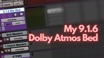 My Pro Tools 9.1.6 Dolby Atmos "Mix Bed"