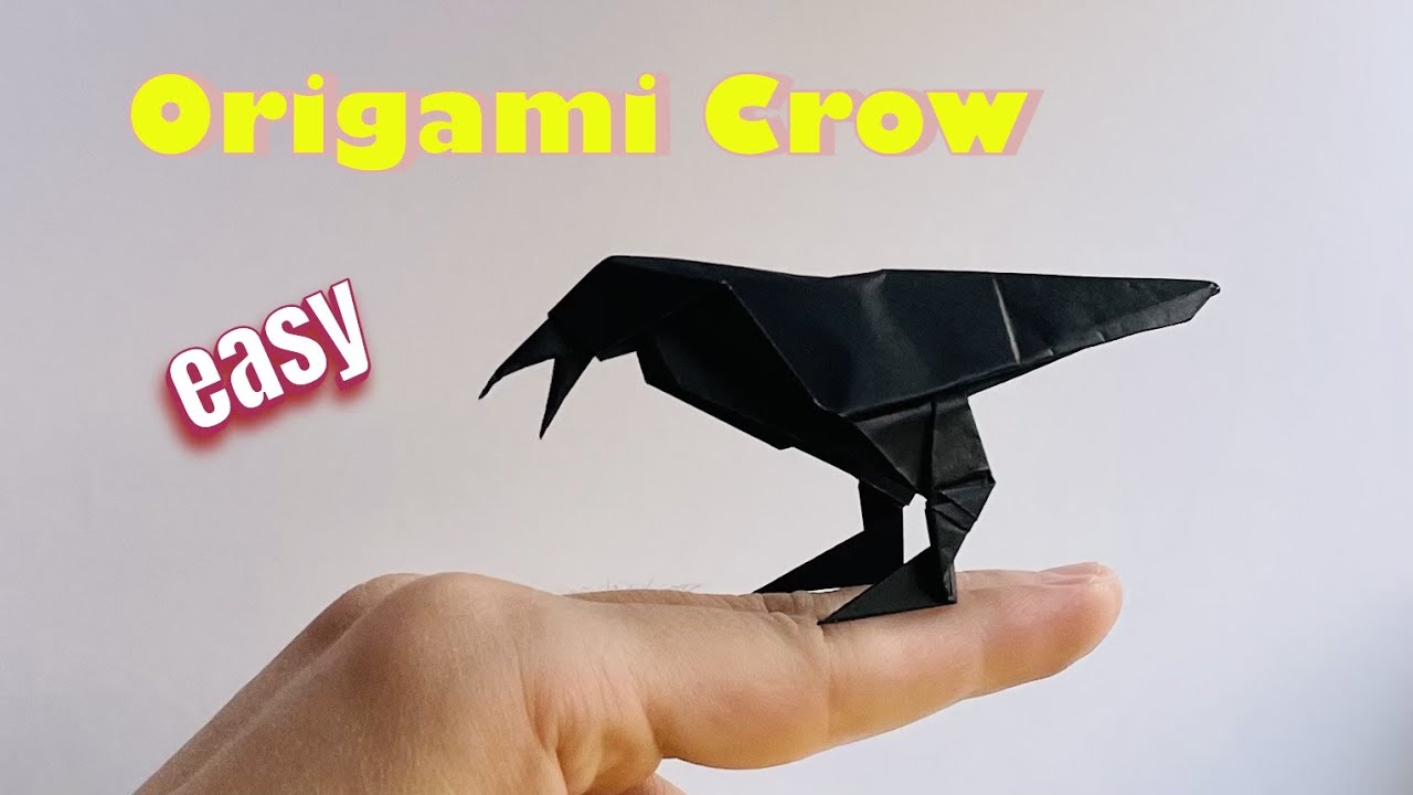 Cawing Origami Crow, Easy Tutorial