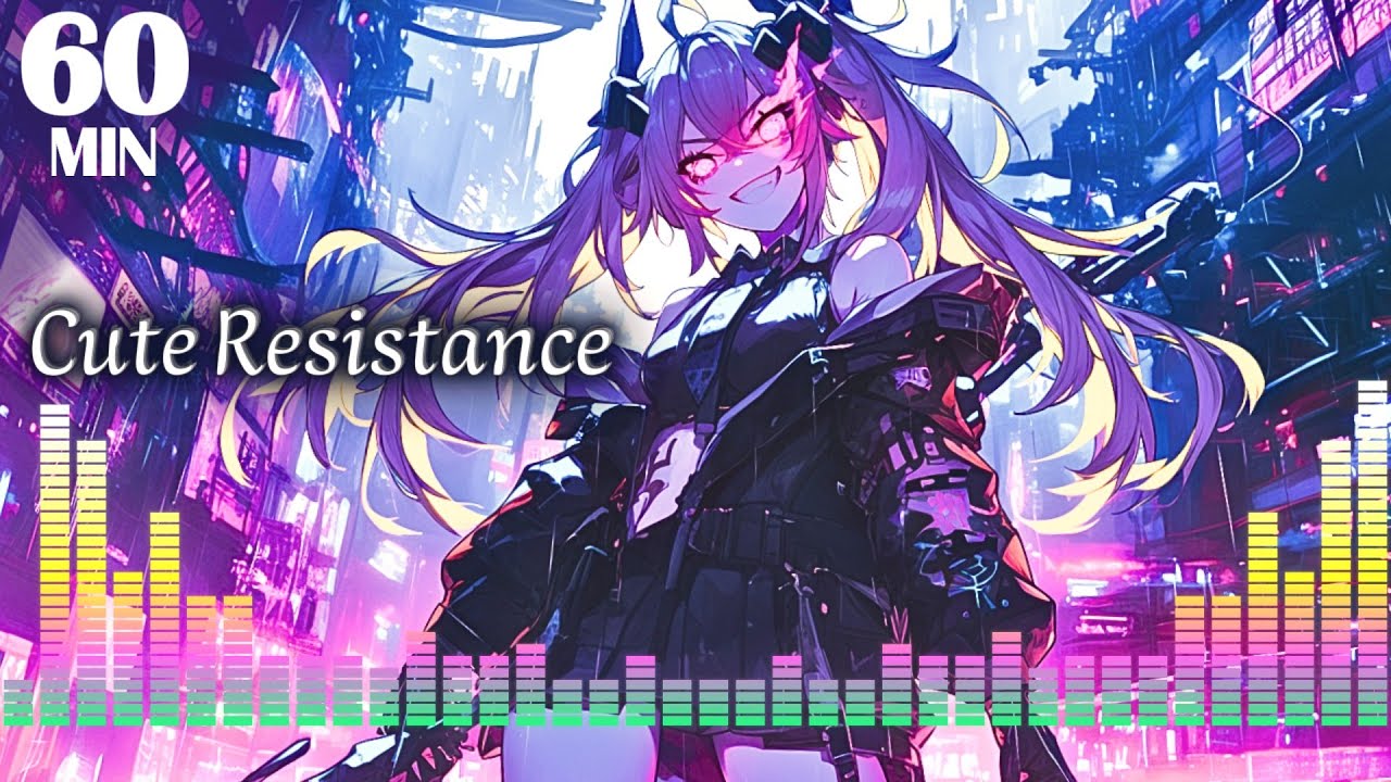 1 HOUR music | Keep Talking. I’m Already Winning. – Epic Cyberpunk / Anime Rock | Cute Resistance