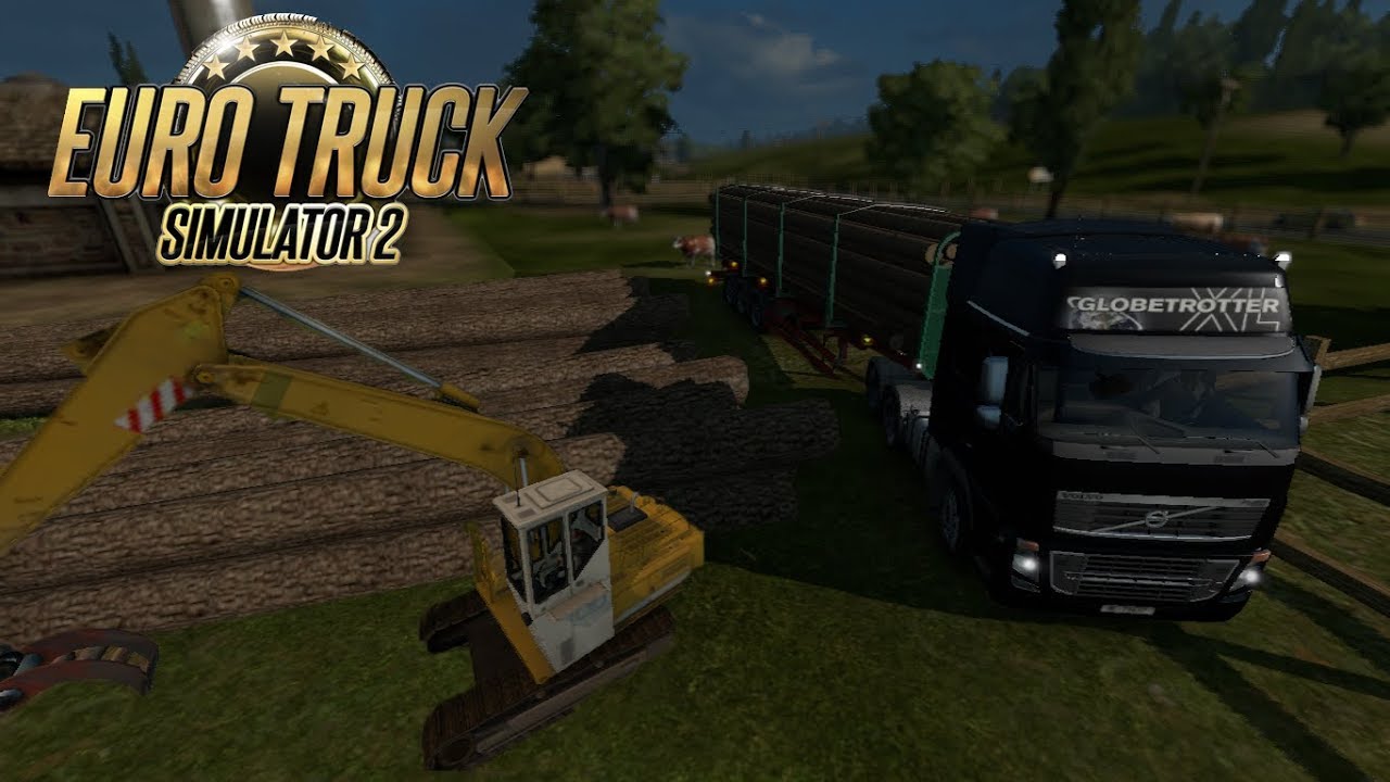 ETS 2 transport de Grumes en plein forêt 1 YouTube
