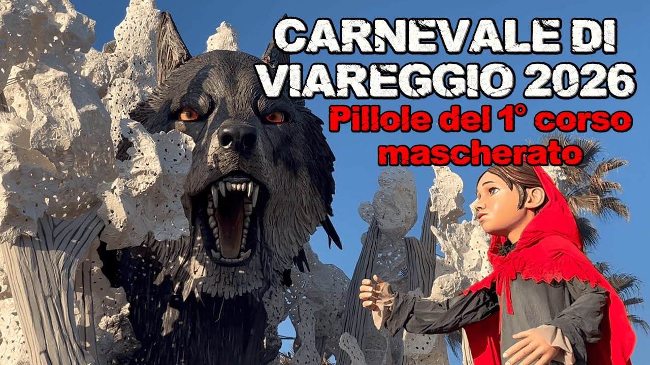 CARNEVALE DI VIAREGGIO 2026: Pillole del 1º corso mascherato