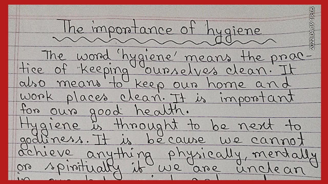  The Importance Of Hygiene Paragraph In English importance Of 