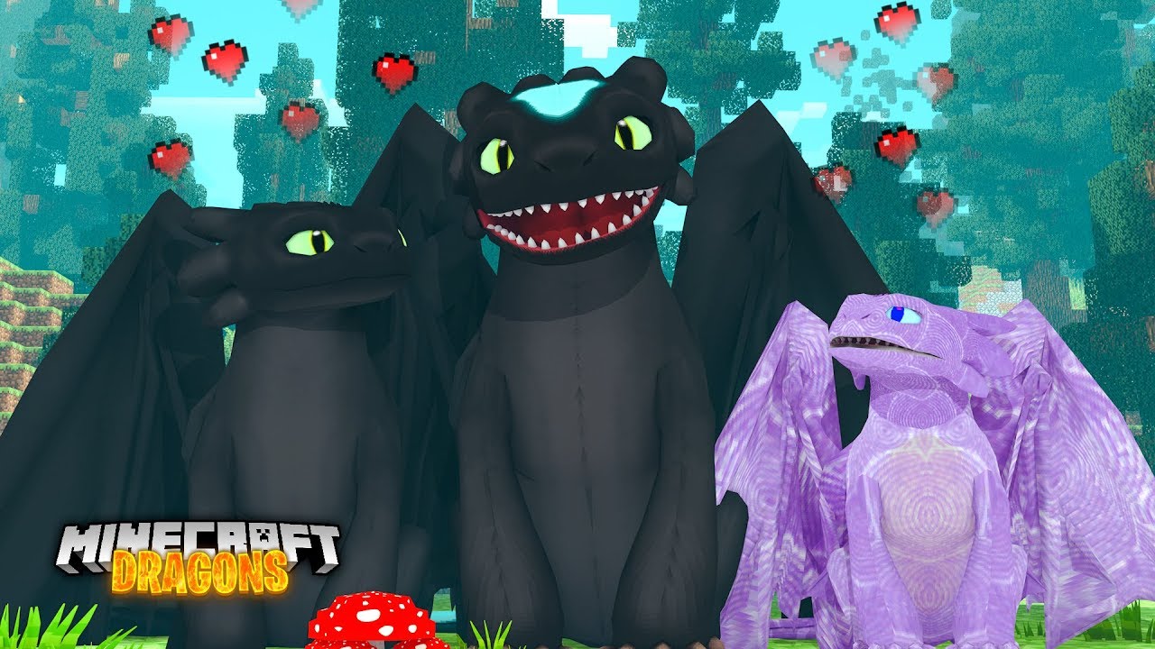 ALPHA NIGHT FURY FATHER RETURNS! | Minecraft Dragons | Little Kelly