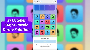 17 October Major Puzzle Durov Solution! Major Puzzle Durov Solution today #major #majorpuzzle
