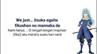 Tensura Opening Season 1 [Takuma Terashima - Nameless Story] Lirik & Terjemahan