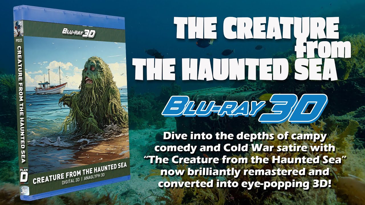 Creature from The Haunted Sea 3D Trailer – 3D Conversion | Gangster/Monster/Comedy. Half SBS Version