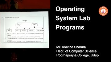 Operating System Lab Programs | Poornaprajna College