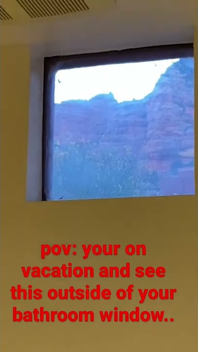 pov: your on vacation and see this outside of the bathroom window.. #vacation #shorts #sedona