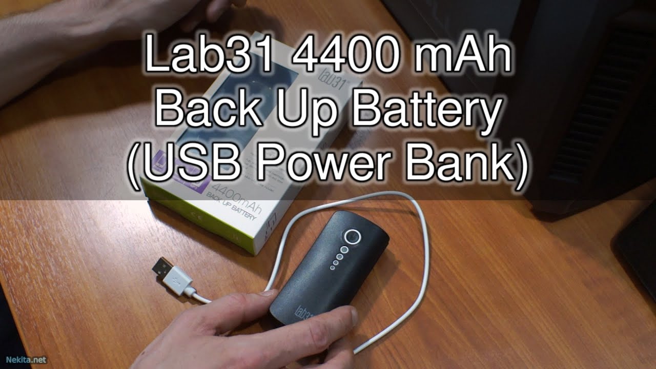 Vertrouwen Reis betalen Lab31 4400 mAh Back Up Battery (USB Power Bank) - YouTube