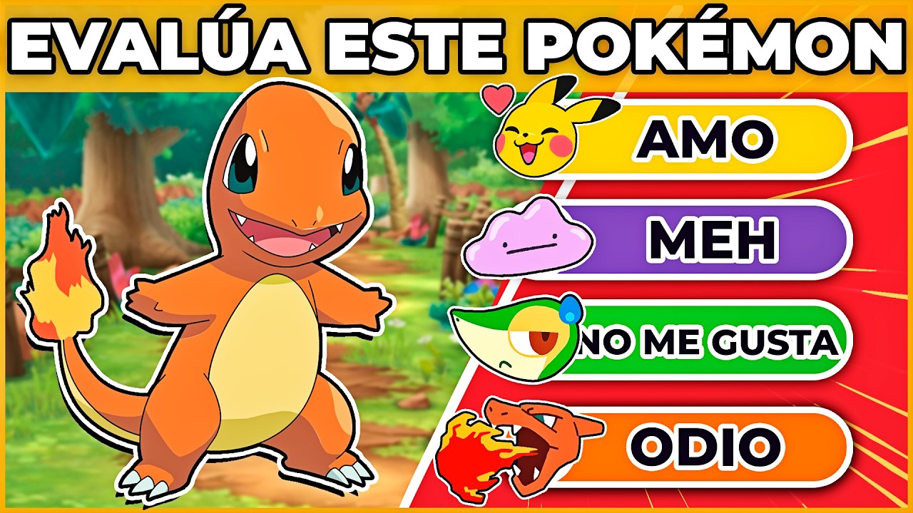 🐲🔴 EVALÚA - EDICIÓN POKÉMON | ¿Qué opinas de los personajes? | 🐵