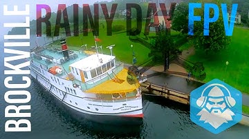 BROCKVILLE FPV - Rainy Day Flight over Cruise Ship - BetaFPV Twig XL, Runcam Link w/ Phoenix HD cam