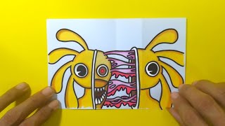 Zombie Rainbow Friends yellow | Trick cool art & paper craft pun diy