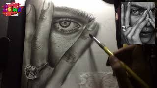 CARA DELEVINGNE | ART TIME-LAPSE VIDEO