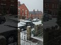 Snow has landed in Wrexham ❄️ Roads are slippery, views are stunning#snowmelt #youtubeshorts #shorts