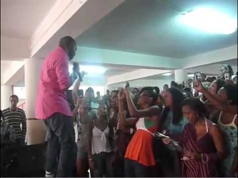 Kaysha rocks Jean Piaget high school, Cabo Verde. ...