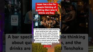 🤯Japan’s Free‑Drink for People Ready to Quit Their Jobs
