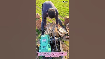 Satisfying Wood Splitting Machine in Action: How to Cut Perfect Firewood