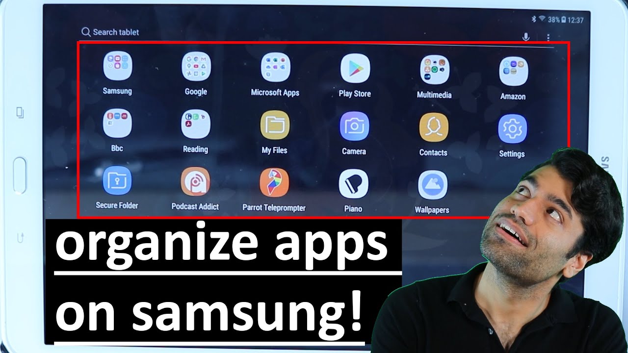 How To Organize Apps On Samsung Tablet YouTube